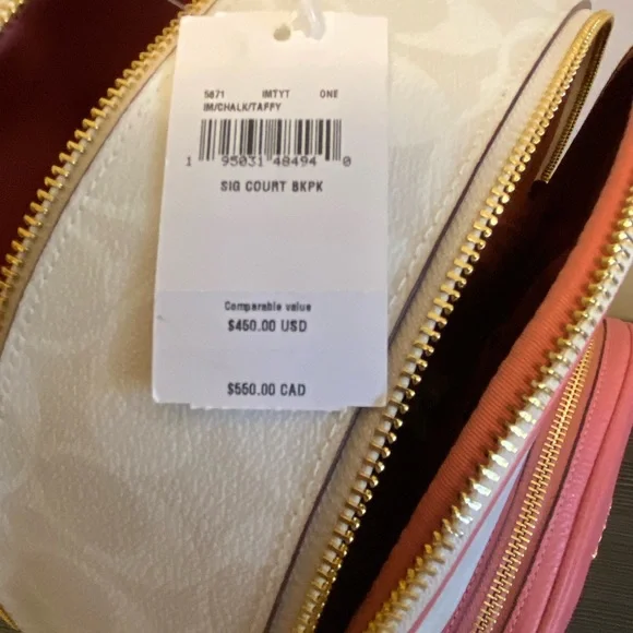 🔖 Coach Backpack NWT - Picture 7 of 9